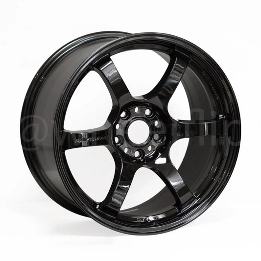 Gram Lights 57DR 18x9.5 +38 5x114.3 Glossy Black (SET)