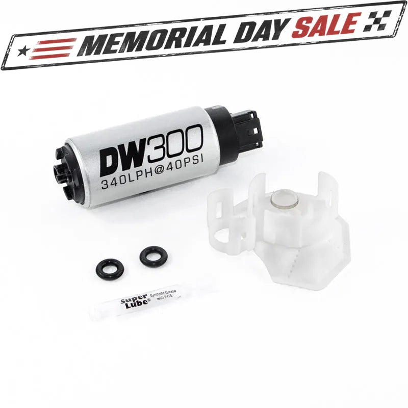 DeatschWerks 340lph DW300C Compact Fuel Pump w/Install Kit 08-15 Mitsubishi EVO X (w/o Clips)