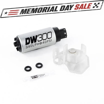 DeatschWerks 340lph DW300C Compact Fuel Pump w/Install Kit 08-15 Mitsubishi EVO X (w/o Clips)