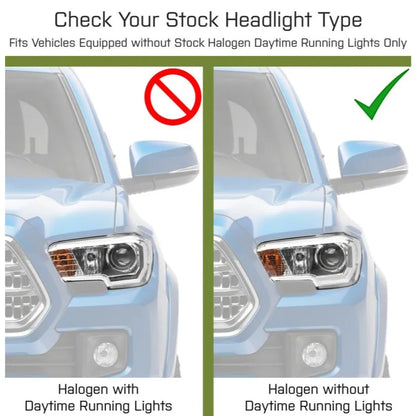 Raxiom 16-23 Toyota Tacoma LED DRL Headlights | Black Housing (TT8291)