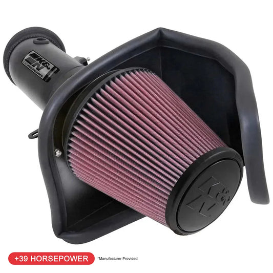 K&N Typhoon Air Intake System | 2015-2016 Dodge Charger/Challenger SRT Hellcat (69-2550TTK)