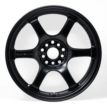 Gram Lights 57DR 17x9 +22 5x114.3 Semi Gloss Black (SET)