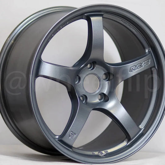 Gram Lights 57CR 18x9.5 +22 5x114.3 Gun Blue 2 (SET)