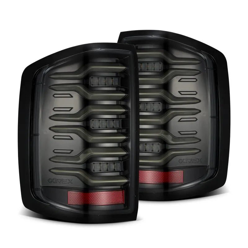 AlphaRex Luxx-Series LED Tail Lights | Chevy Silverado 1500/2500/3500 (14-19) (620040)