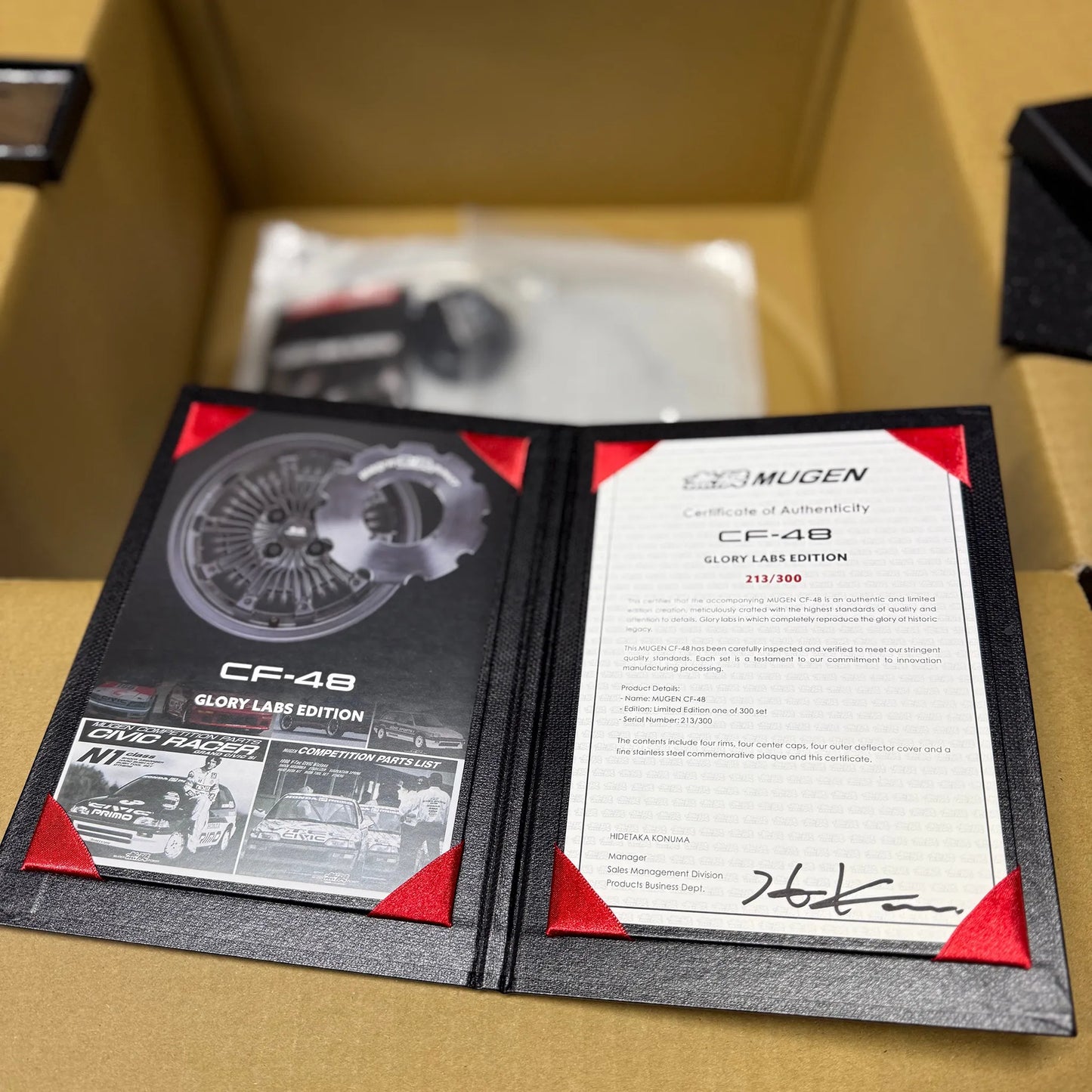 Mugen CF-48 Glory Labs Edition 15x7 +40 4x100 Silver (SET)