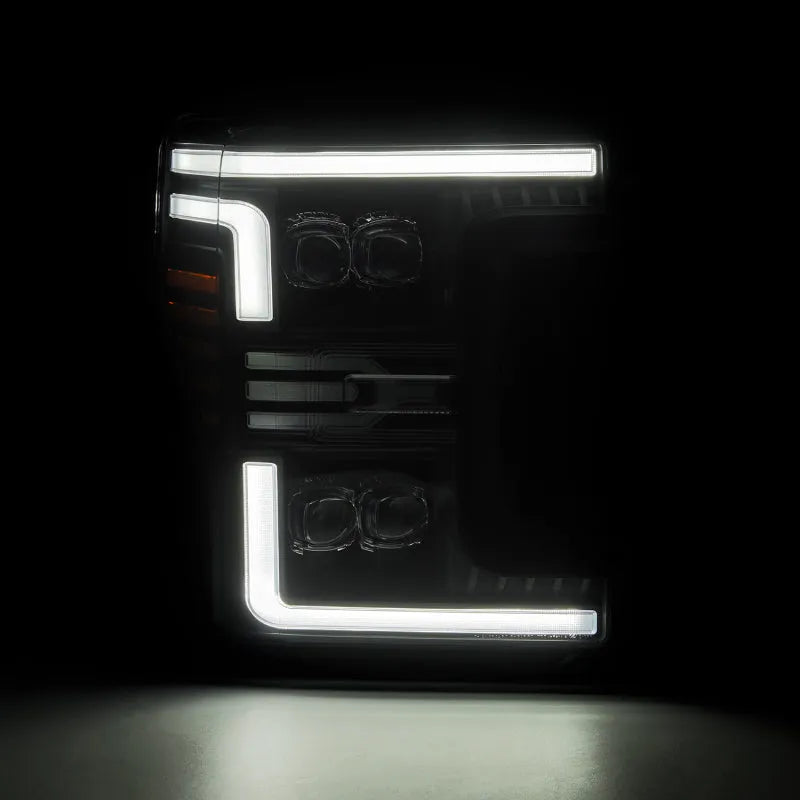 AlphaRex 17-19 Ford F-250/350/450 SD Nova-Series LED Headlights w/Actv SeqSig & SBDRL (880325)