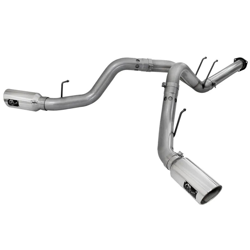 aFe HD 4in 409 SS DPF-Back Exhaust | Ford 11-16 F-250/350 (49-43065-P)