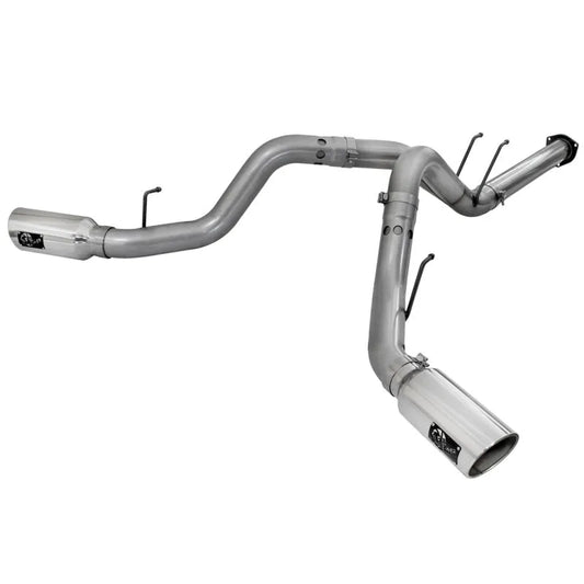 aFe HD 4in 409 SS DPF-Back Exhaust | Ford 11-16 F-250/350 (49-43065-P)
