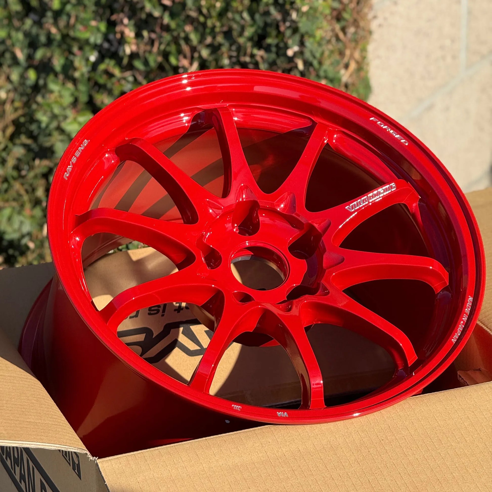 Volk Racing CE28N-Plus 17x10 +44 5x114.3 Red (SET)