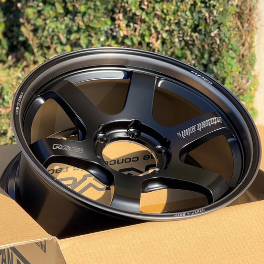 Volk Racing TE37SB Black Shadow LTD 18x8.5 +22 6x139.7 Matte Translucent Black (SET)