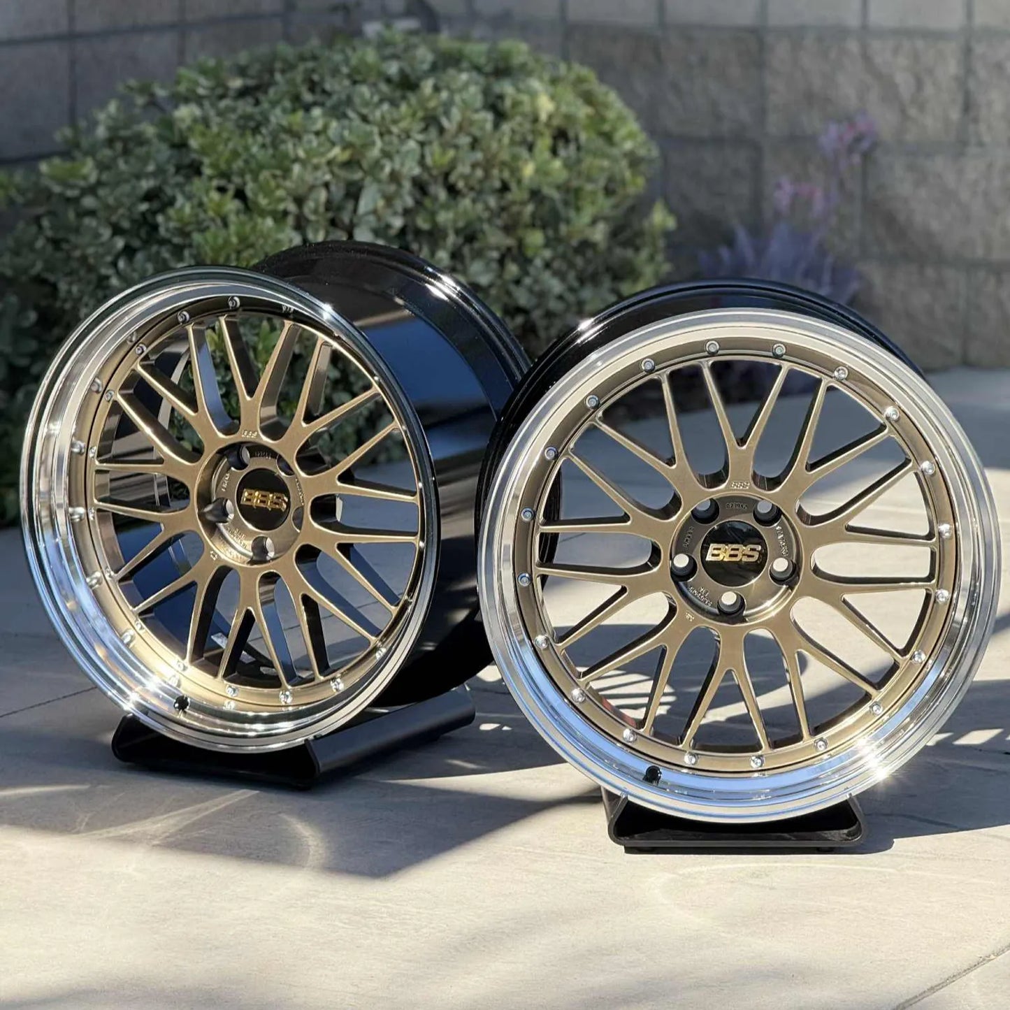 BBS LM 19x9.5 +20, 19x11 +25 5x120 Diamond Gold (SET)