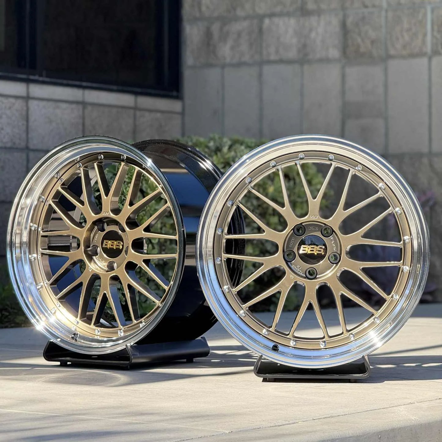 BBS LM 19x9.5 +22, 19x11 +37 5x120 Diamond Gold (SET)