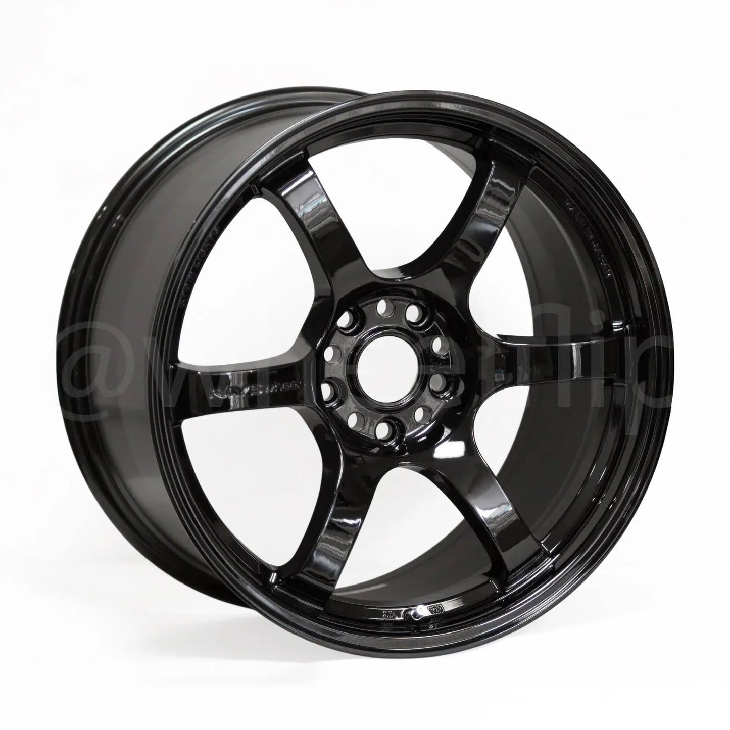 Gram Lights 57DR 18x9.5 +22 5x114.3 Glossy Black (SET)