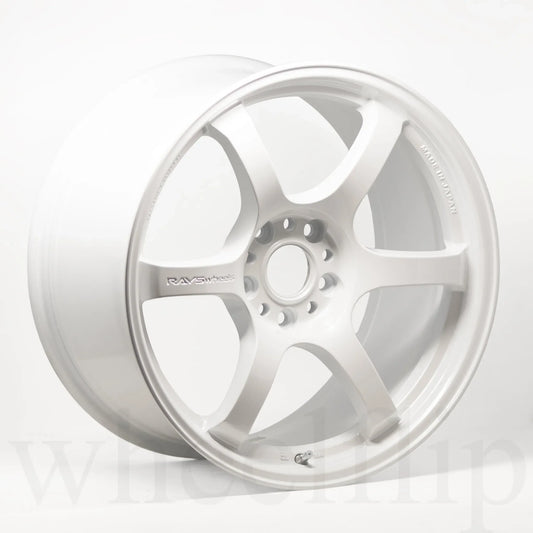 Gram Lights 57DR 18x9.5 +38 5x114.3 Ceramic Pearl White (SET)
