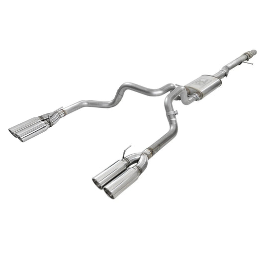 aFe Vulcan Series 4-3in SS Cat-Back Exhaust | GM Silverado/Sierra 1500 V8-6.2L (19) (49-34102-P)