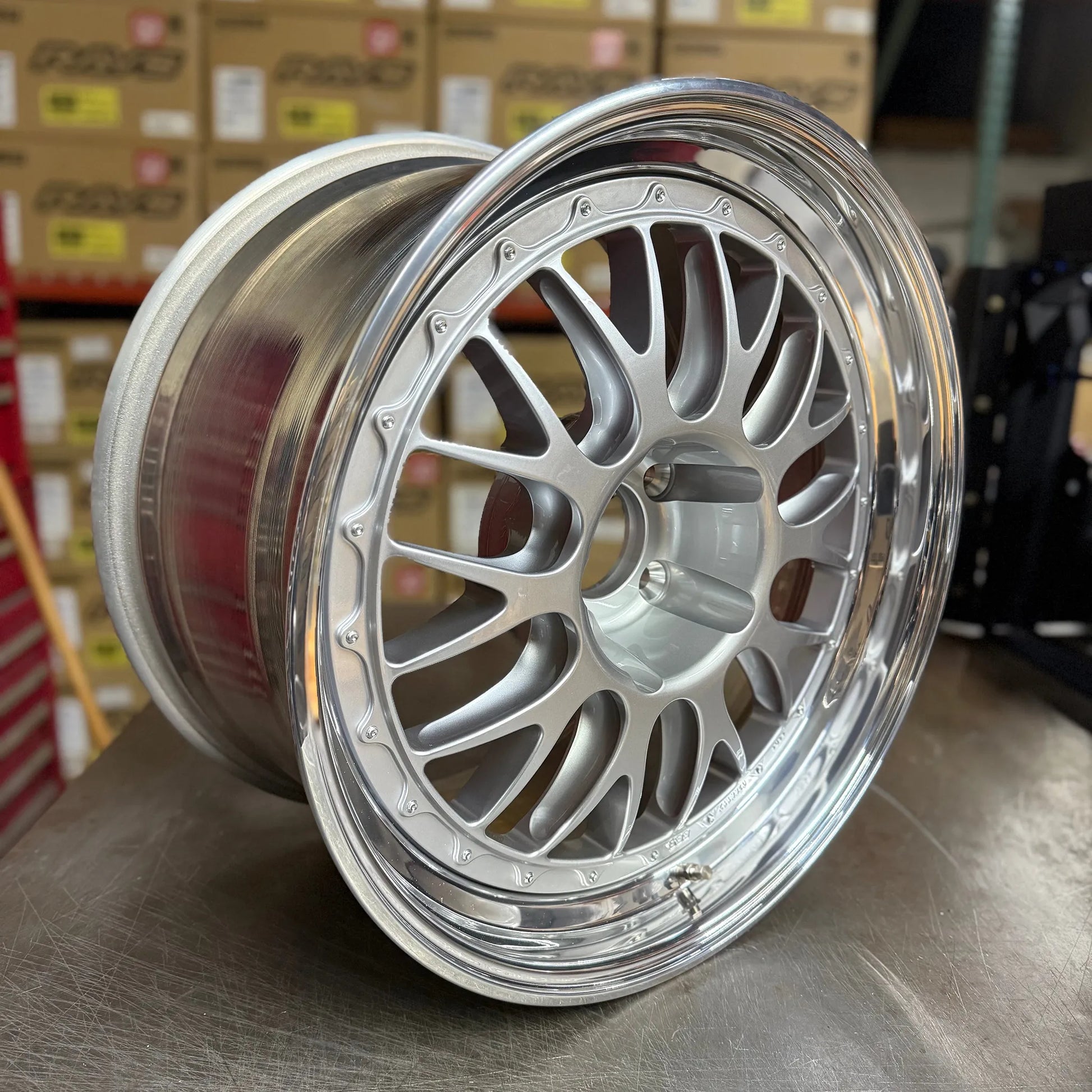 BBS E88 18x10 +16, 18x11 +24 5x120 Silver (SET)