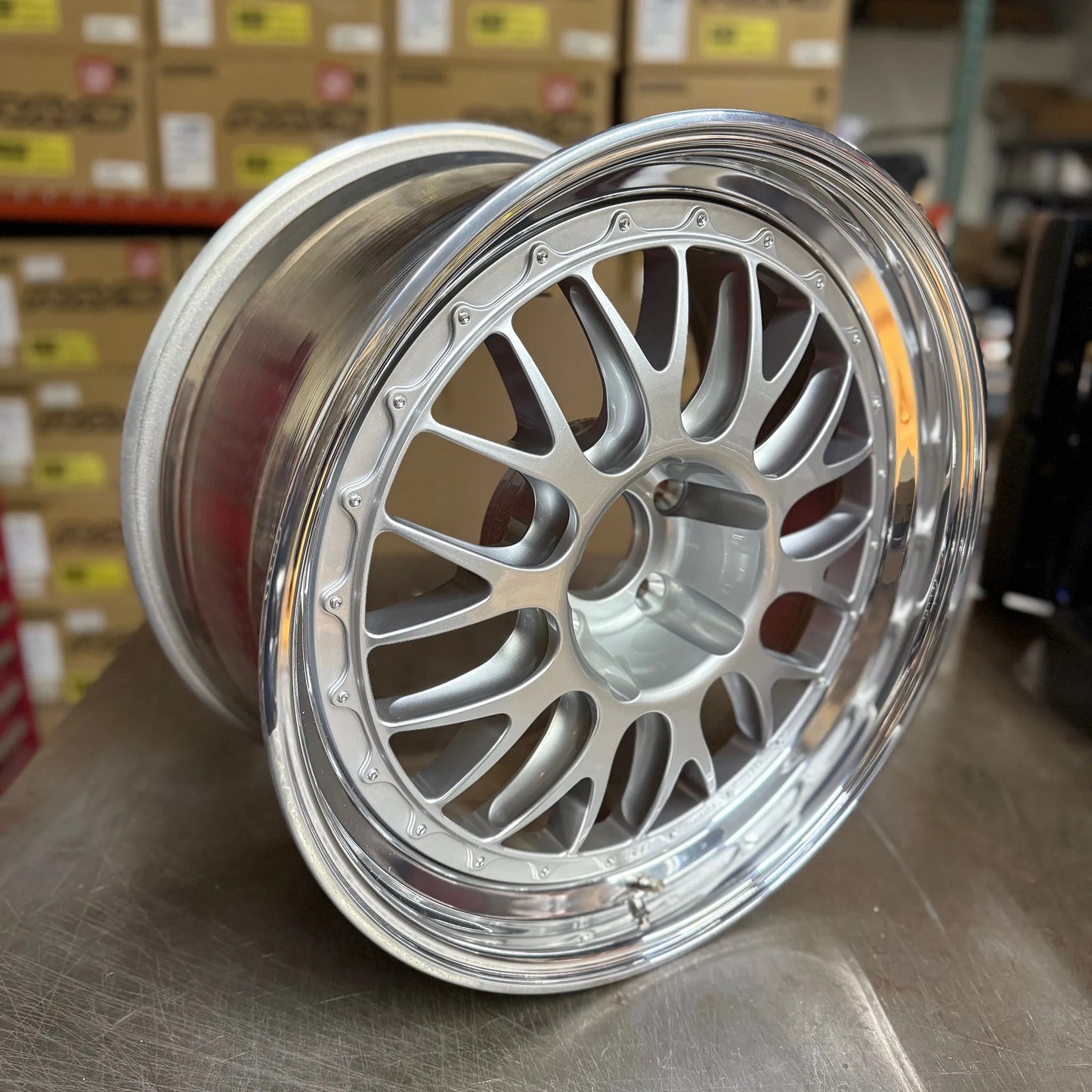 BBS E88 18x10 +16, 18x11 +24 5x120 Silver (SET)