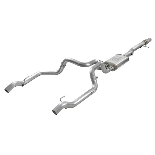 aFe Vulcan 4in-3in SS Cat-Back Exhaust System w/o Tip | GM Silverado/Sierra 19-24 (49-34101)