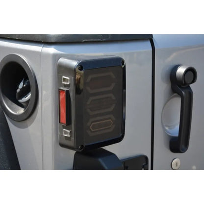 DV8 Octagon LED Tail Lights | Jeep Wrangler JK (TLJK-02)