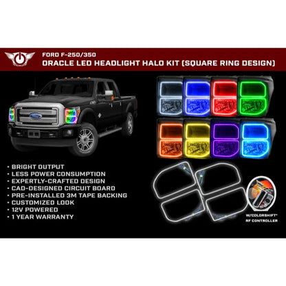 Oracle F250/350 11-16 Halo Kit ColorSHIFT w/HW | Ford F-250/350 (11-16) (2383-335)
