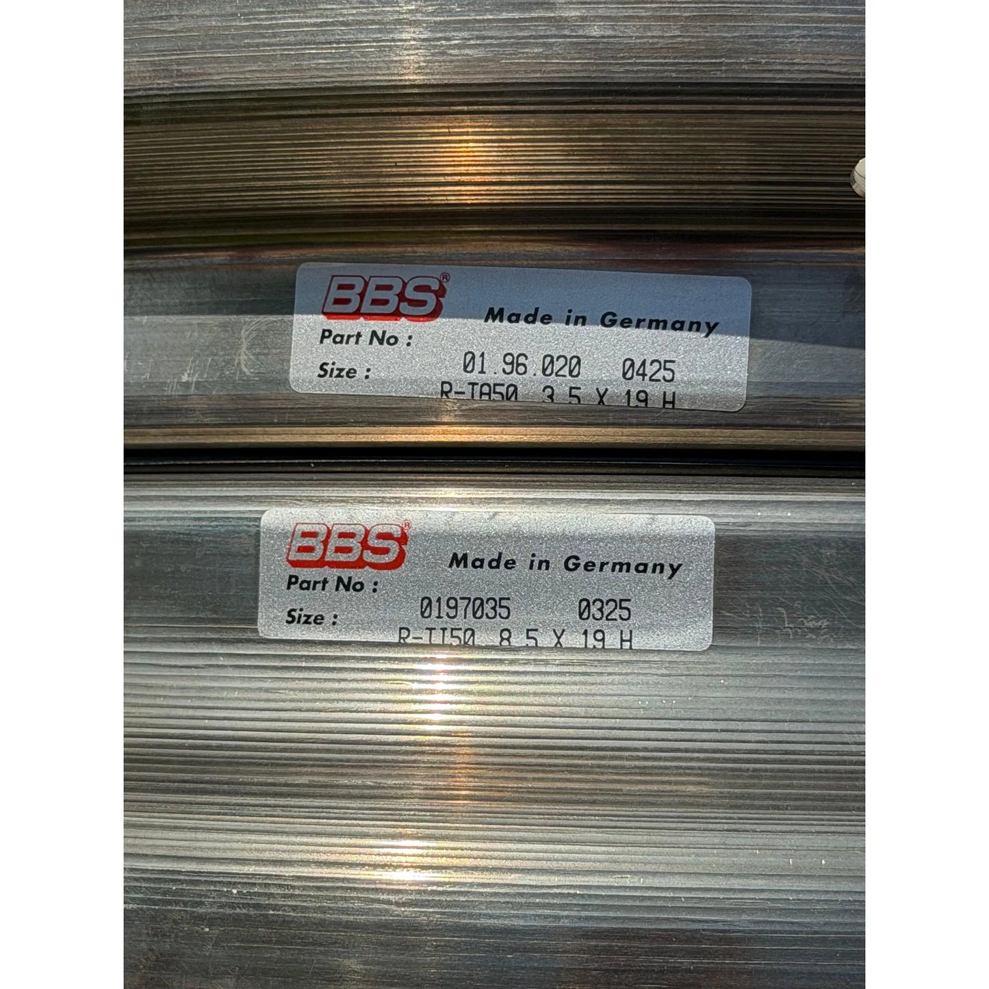 BBS E88 19x9 +50, 19x12 +42 5x130 Silver (SET)