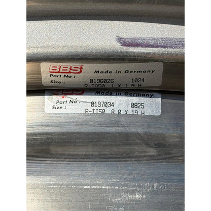 BBS E88 19x9 +50, 19x12 +42 5x130 Silver (SET)