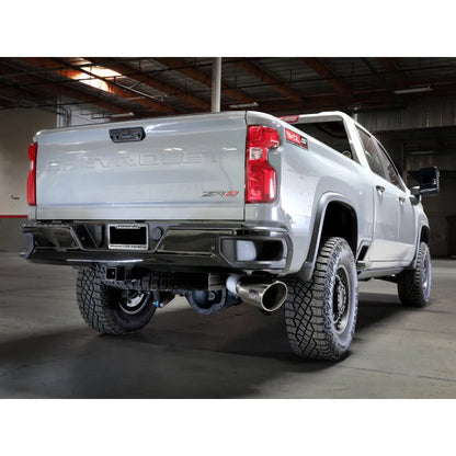 aFe Large Bore HD 5in 409SS DPF-Back Exhaust GM 24-25 | (49-44147-P)