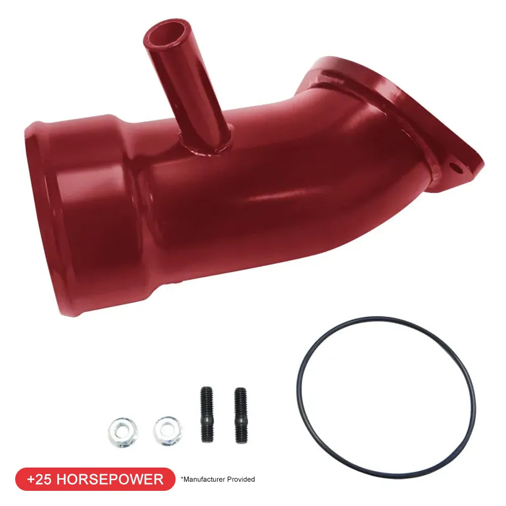 Wehrli 3.5in Intake Horn w/ PCV Port | Chevrolet 6.6L L5P Duramax (WCF100721-RED)