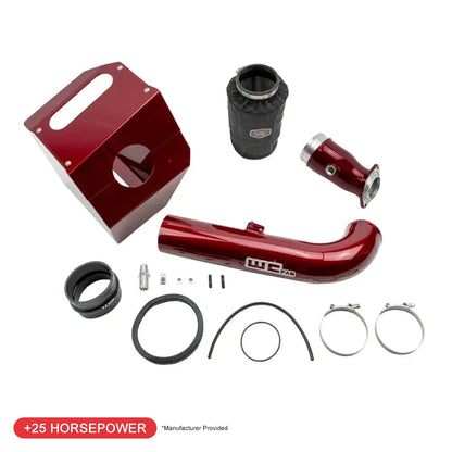 Wehrli 4in Intake Kit Stage 2 | Chevrolet 6.6L L5P Duramax (17-19) WCFab Red W/ Air Box