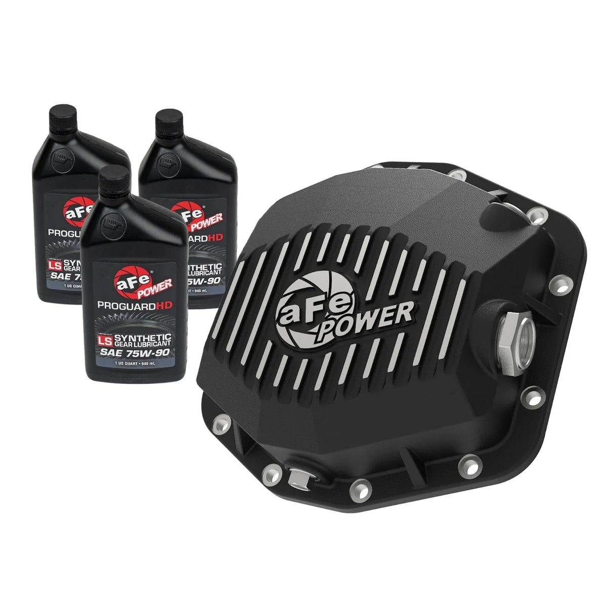 aFe Pro Series Rear Differential Cover w/ Machined Fins & Gear Oil | Ford Bronco (21-22) (46-71291B)