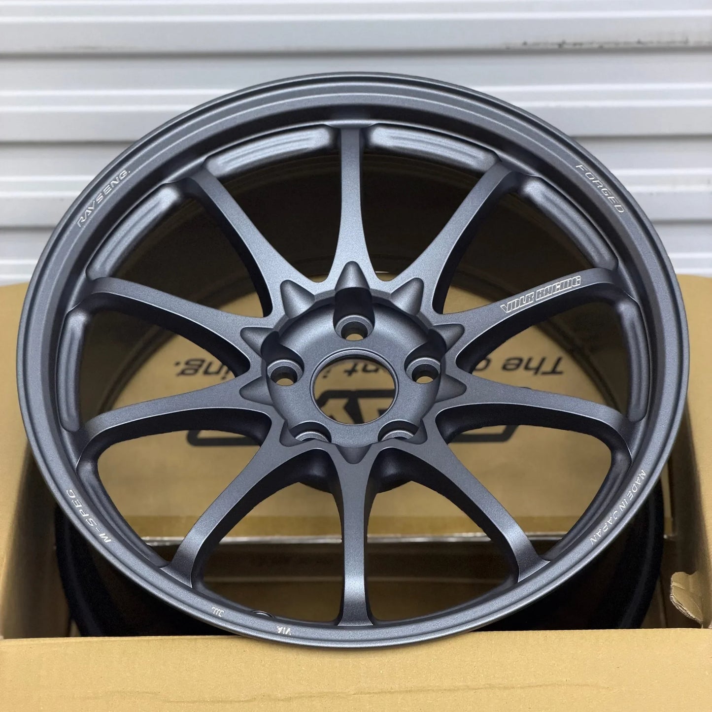 Volk Racing CE28N-Plus M-Spec 18x9.5 +38 5x114.3 Blast Gunmetal (SET)