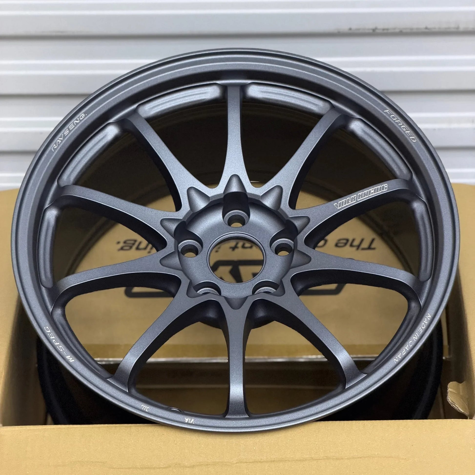 Volk Racing CE28N-Plus M-Spec 18x9.5 +38 5x114.3 Blast Gunmetal (SET)