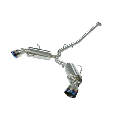 aFe Takeda 2-1/2in SS Axle-Back Exhaust w/ Blue Flame Tips | Subaru BRZ/FR-S (13-15) (49-36023-L)