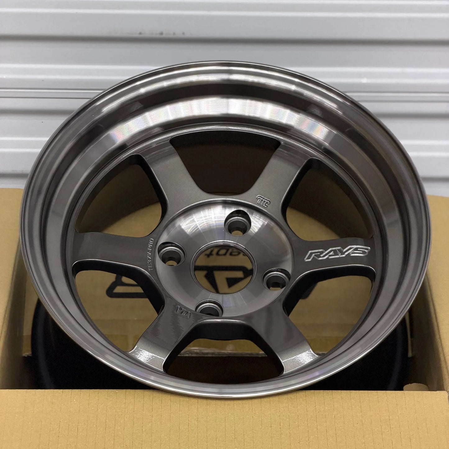 Volk Racing TE37V-Pro 15x8 +0 4x114.3 Pressed Graphite (SET)