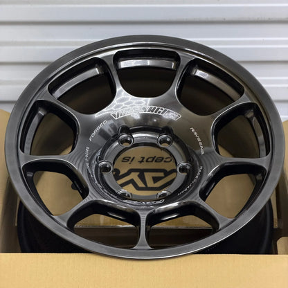 Volk Racing ZE40X 17x8.5 +15 6x139.7 Shining Black Metal (SET)