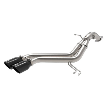 aFe Takeda 2-1/2in SS Axle-Back Exhaust w/ Black Tips | Hyundai Veloster 13-17 1.6L (49-37019-B)