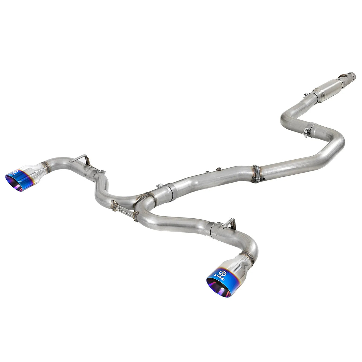 aFe Takeda 3in to 2.5in SS Cat-Back Exhaust w/ Blue Flame Tips | Hyundai Elantra GT (49-37003-1L)