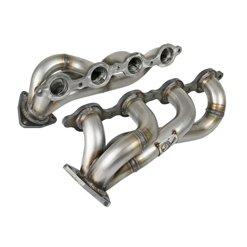 aFe Twisted 1-3/4in SS Shorty Header | GM 2500/3500HD 6.6L V8 (03-26) (48-34145)