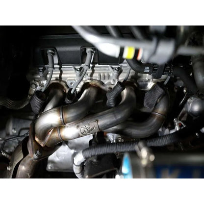 aFe Twisted 1-3/4in SS Shorty Header | GM 2500/3500HD 6.6L V8 (03-26) (48-34145)
