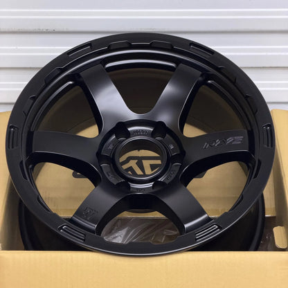 Gram Lights 57DR-X HD 18x9 +0 6x139.7 Semi Gloss Black (SET)