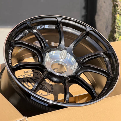 Advan RZIII 18x9.5 +45 5x120 Black Gun Metallic & Diamond Cut (SET)