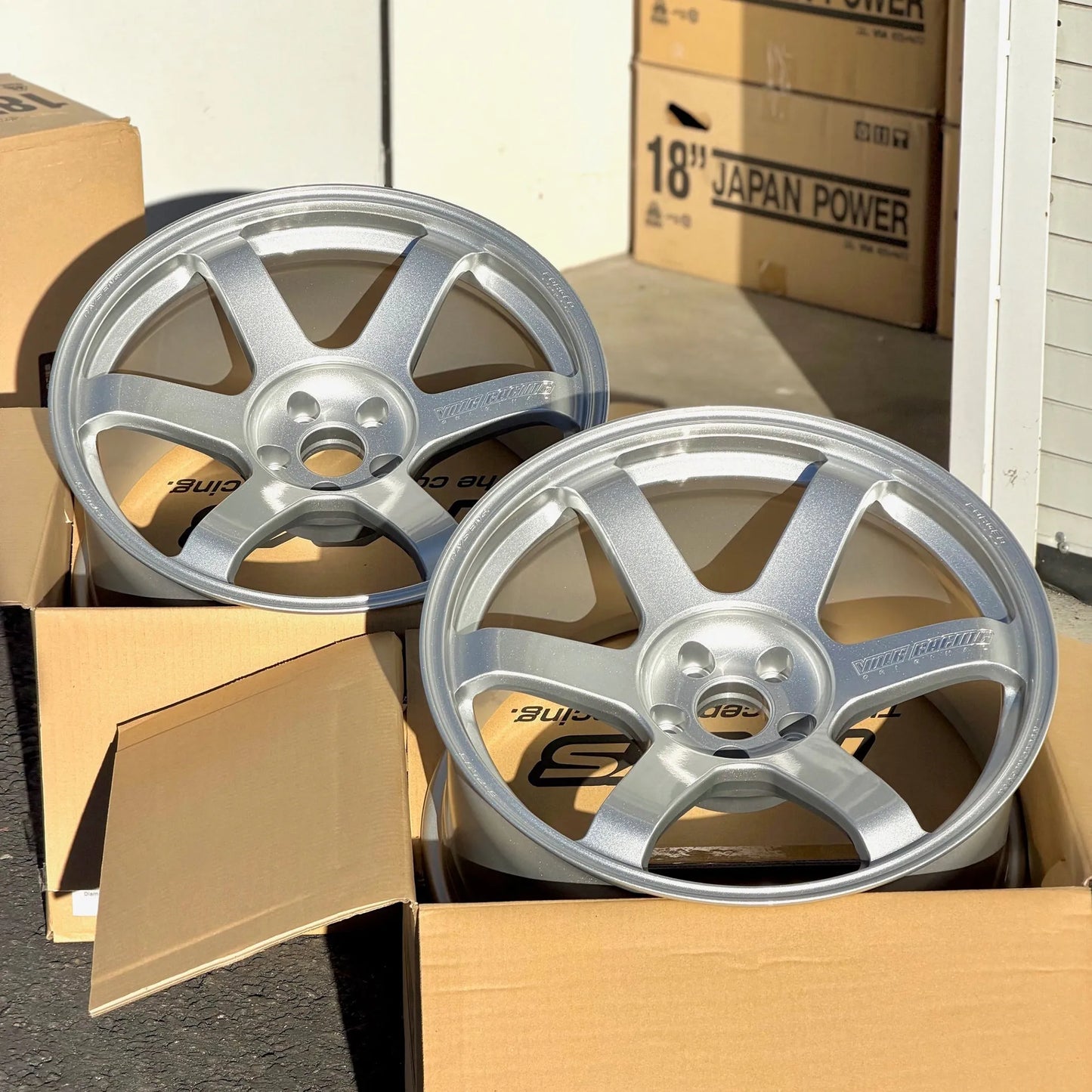 Volk Racing TE37 Saga S-Plus 19x10 +8, 19x11 +18 5x112 Diamond Silver (SET)