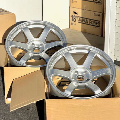 Volk Racing TE37 Saga S-Plus 19x10 +8, 19x11 +18 5x112 Diamond Silver (SET)