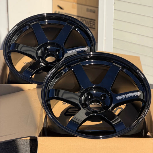 Volk Racing TE37 Saga S-Plus 19x10 +8, 19x11 +18 5x112 Black (SET)