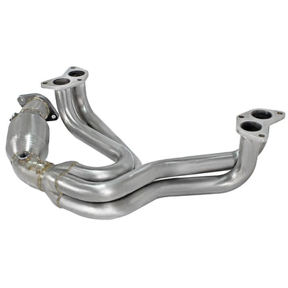 aFe 1-5/8" 304 SS Long Tube Header w/Cat | Toyota 86/FRS/BRZ (12-17) (48-36005-1HC)