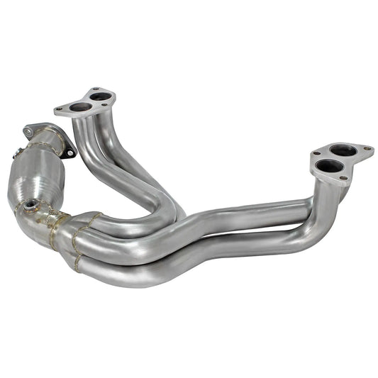 aFe 1-5/8" 304 SS Long Tube Header w/Cat | Toyota 86/FRS/BRZ (12-17) (48-36005-1HC)