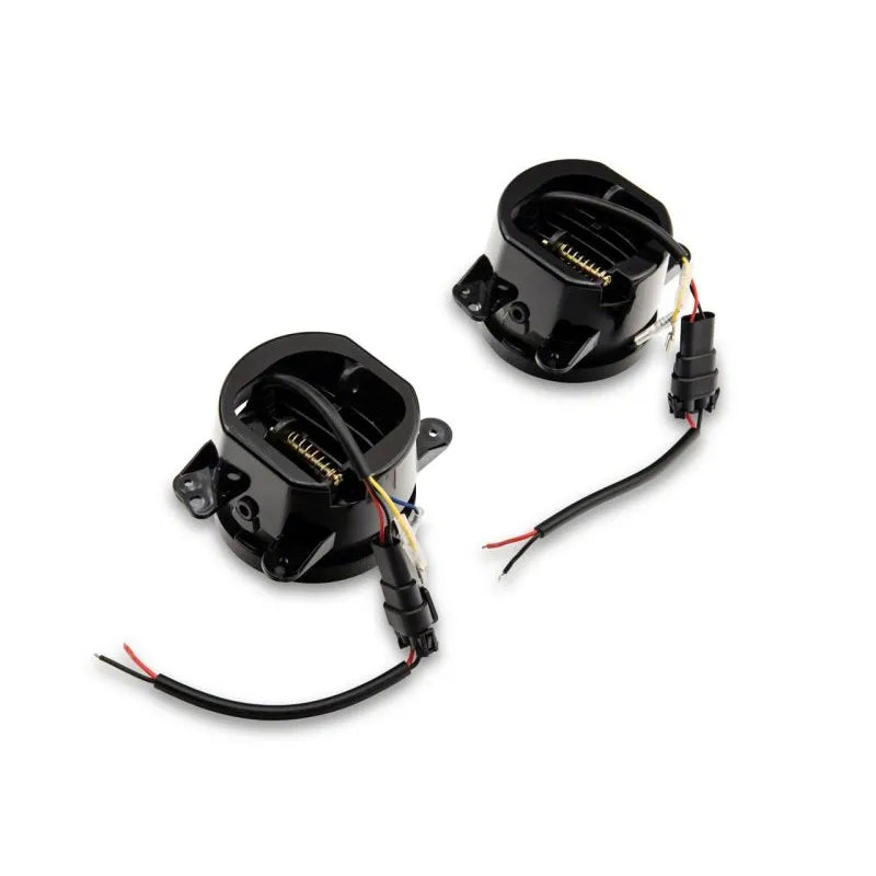 Raxiom 07-18 Jeep Wrangler JK Axial LED Fog Lights w/ Amber Halos | JK (J141994)