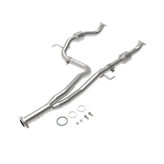 aFe Twisted Steel Y-Pipe w/Cat SS | Toyota Tacoma V6 3.5L 4WD (16-20) (48-46013-RC)