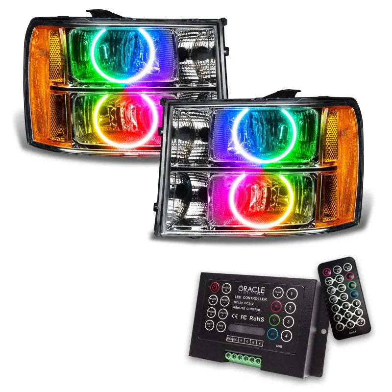 Oracle 07-13 GMC Sierra D&S HL - Round Ring ColorSHIFT w/ 2.0 Controller (8165-333)