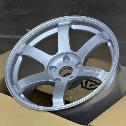 Volk Racing TE37 Saga S-Plus 18x10 +25 5x120 Diamond Silver Wheel